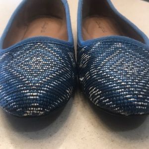 Blue woven flats by indigo rd.